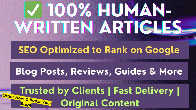 My Fiverr Article writing service image